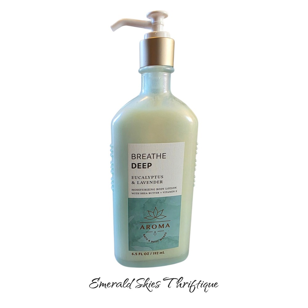 B&BW BREATHE DEEP - EUCALYPTUS LAVENDER Body Lotion Moisturizer new free ship